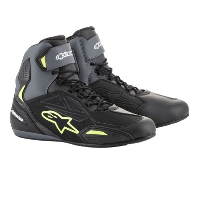 Cizme moto  ALPINESTARS FASTER-3 DRYSTAR BLACK YELLOW FLUO