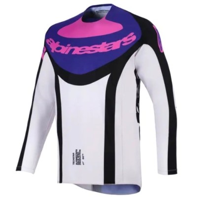 Bluza motocross Alpinestars TECHSTAR KNIF BLACK / GRAY/ PURPLE 