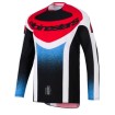Bluza motocross  Alpinestars TECHSTAR KNIF BLACK WHITE RED thumb