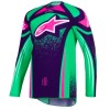 Bluza motocross  Alpinestars TECHSTAR NOMUR PURPLE/GREEN/PINK 