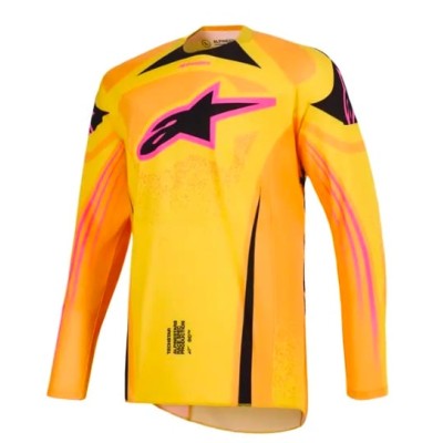 Bluza motocross  Alpinestars TECHSTAR NOMUR ORANGE/YELLOW/PINK