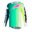 Bluza motocross Alpinestars Racer Portl GREEN/WHITE/BLACK thumb