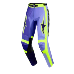 Pantaloni motocross RACER PORTL PURPLE/YEL