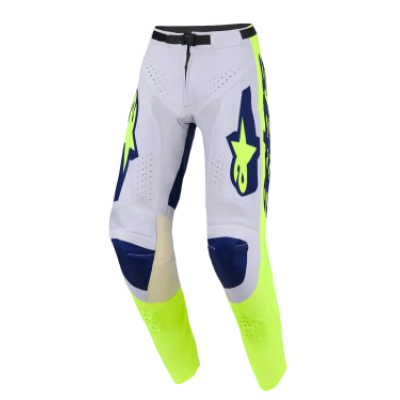 Pantaloni motocross  ALPINESTARS RACER AIR RIWAY GRAY/YL/BLU