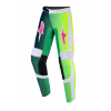 Pantaloni motocross pentru copii  ALPINESTARS FLUID PORTL GRN/WH/BLK