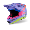 Casca motocross  ALPINESTARS S-M10 JETT PURPLE/PINK
