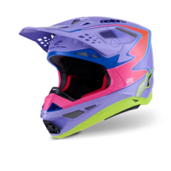 Casca motocross  ALPINESTARS S-M10 JETT PURPLE/PINK
