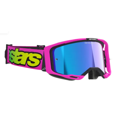 Ochelari motocross  ALPINESTARS VISION 8 VISTA PINK/YELLOW MIRROR-BLUE