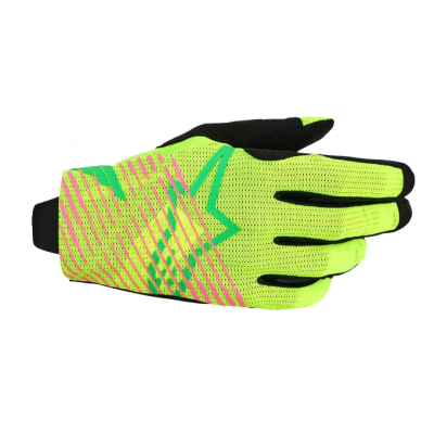 Manusi motocross  ALPINESTARS RADAR PRO GRN/YELL/PNK FL