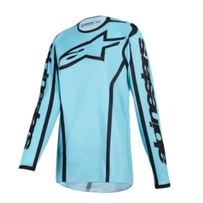 Bluza motocross pentru dame  Alpinestars FLUID APEX TROPIC-BLACK