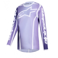 Bluza motocross pentru dame   Alpinestars FLUID APEX VIOLET/WHIТЕ