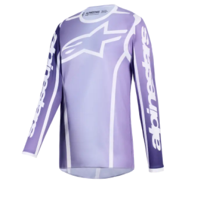 Bluza motocross dama Alpinestars FLUID APEX VIOLET/WHITE