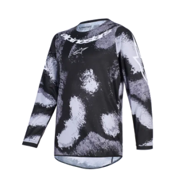 Bluza motocross pentru copii Alpinestars FLUID LAHND IRON CAMO