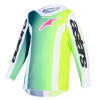 Bluza motocross pentru copii  Alpinestars FLUID PORTL GREEN/WHITE/BLACK