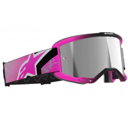 Ochelari motocross  ALPINESTARS VISION 8 LAHND IRON/PINK MIRROR-SIL Ochelari motocross  ALPINESTARS VISION 8 LAHND IRON/PINK MIRROR-SIL