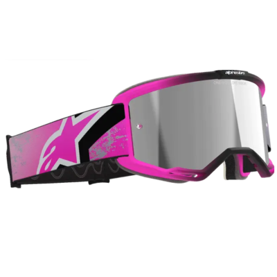 Ochelari motocross  ALPINESTARS VISION 8 LAHND IRON/PINK MIRROR-SIL