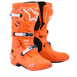 Cizme motocross  ALPINESTARS TECH 10 SUPERVENTED ORG FL/BLK/WHT