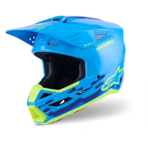 Casca motocross ALPINESTARS SM3 FORCE CYAN Casca motocross ALPINESTARS SM3 FORCE CYAN