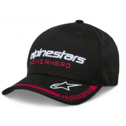 Sapca ALPINESTARS CRV BILL INDENT BLACK/RED Sapca ALPINESTARS CRV BILL INDENT BLACK/RED