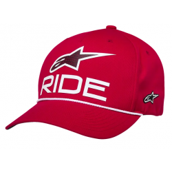 Sapca  ALPINESTARS CRV BILL SNP RIDE COMP RED/WHITE Sapca  ALPINESTARS CRV BILL SNP RIDE COMP RED/WHITE