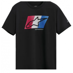 Tricou moto  ALPINESTARS SS CSF GLOBAL BLACK/RЕD/WHITEH/BLUE