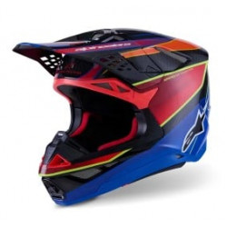 Casca motocross  ALPINESTARS SM10 ERA BLUE/RED/YL Casca motocross  ALPINESTARS SM10 ERA BLUE/RED/YL