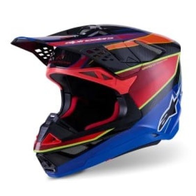 Casca motocross  ALPINESTARS SM10 ERA BLUE/RED/YL
