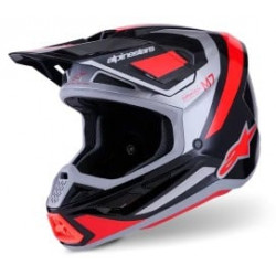 Cizme motocross ALPINESTARS SM7 RISE BLK/RD/SILV Cizme motocross ALPINESTARS SM7 RISE BLK/RD/SILV