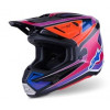 Casca motocross ALPINESTARS SM7 FUSE BLU/PU/PINK