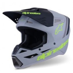 Casca motocross  ALPINESTARS SM3 RADIUM GRAY/BLK/YL