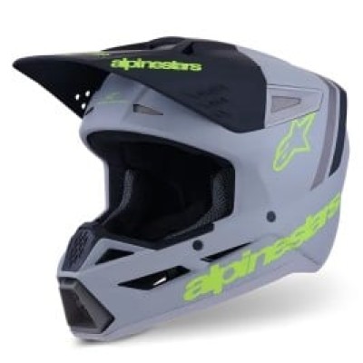 Casca motocross  ALPINESTARS SM3 RADIUM GRAY/BLK/YL