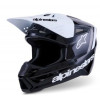 Casca motocross ALPINESTARS SM3 RADIUM BLK/WH/GY