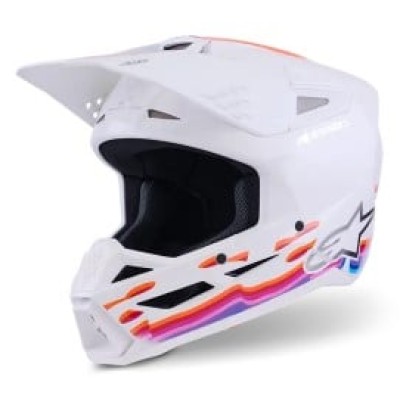Casca motocross ALPINESTARS SM3 FORCE WHITE-GLOSS
