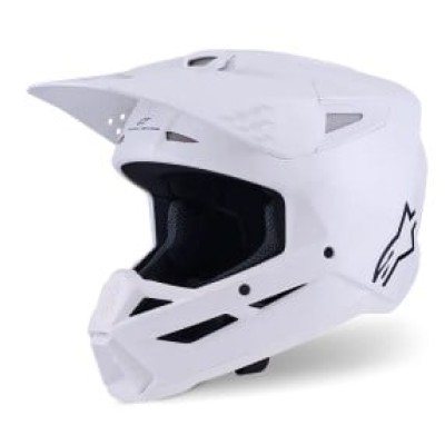 Casca motocross ALPINESTARS SM3 WHITE-GLOSS