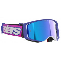 Ochelari motocross  ALPINESTARS SUPERTECH VISTA PURPLE/PINK MIRROR-BLUE