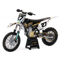 Jucărie motocicletă  NEW-RAY Husqvarna Rockstar - M. Stewart (No 27) 1:12