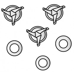 Set de șuruburi pentru cozoroc pentru cască Airoh Twist 2.0