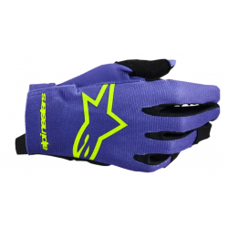 Mănuși  motocross pentru copii ALPINESTARS RADAR PURPLE/YELLOW