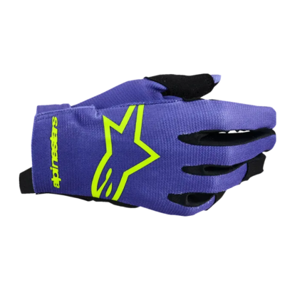 Mănuși  motocross pentru copii ALPINESTARS RADAR PURPLE/YELLOW