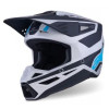 Cască motocross  ALPINESTARS SM3 HEAT SILV/BL/BLK