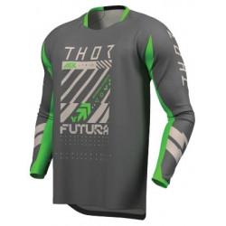 Bluza motocross  THOR LAUNCHMODE FUTURA CHAR/GRN