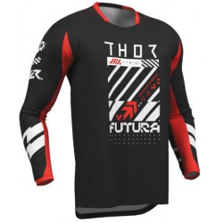 Bluza motocross THOR LAUNCHMODE FUTURA BLK/RED Bluza motocross THOR LAUNCHMODE FUTURA BLK/RED