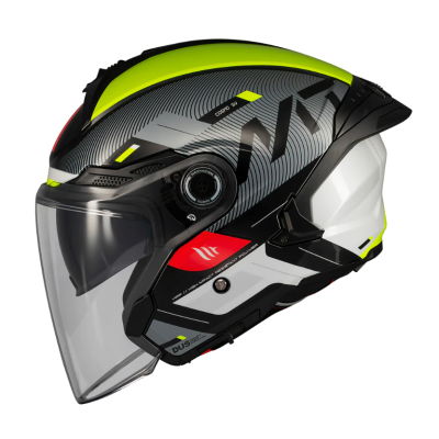 Cască pentru scuter  MT COSMO SV SILENCE B3 YELLOW GLOSS