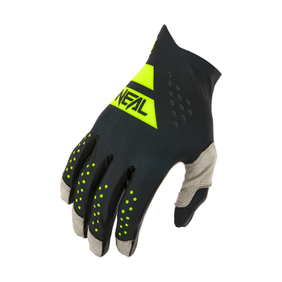 Manusi motocross  O'NEAL PIN IT SLIP ON BLACK/NEON YELLOW