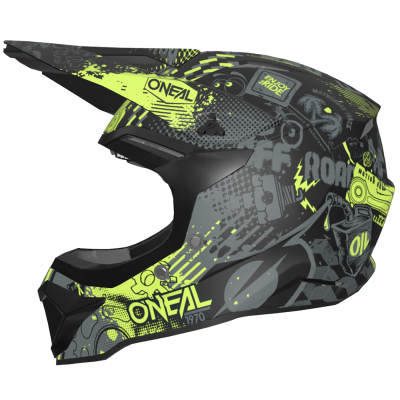 Cască  motocross pentru copii O'NEAL 1SERIES VIBRANT BLACK/NEON YELLOW
