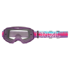 Ochelari motocross  O'NEAL B-10 STRIPED PINK/PURPLE - CLEAR 
