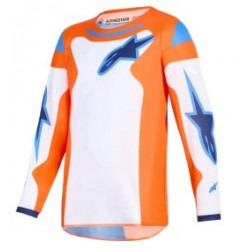  Bluza motocross pentru copii Alpinestars FLUID GRID ORAN/BLUE