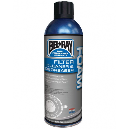 Spray pentru curățarea filtrului de aer Bel-Ray FOAM FILTER CLEANER & DEGREASER 400ML Spray pentru curățarea filtrului de aer Bel-Ray FOAM FILTER CLEANER & DEGREASER 400ML