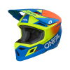 Casca motocross  O'NEAL 3SERIES SOLID BLUE/NEON 