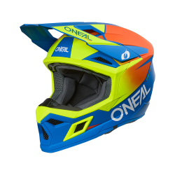 Casca motocross O'NEAL 3SERIES SOLID BLUE/NEON Casca motocross O'NEAL 3SERIES SOLID BLUE/NEON